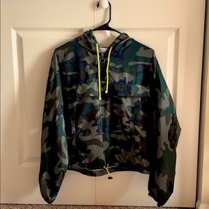Camo-print Windbreaker